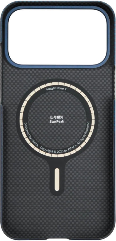 PITAKA Ultra-Slim с MagSafe для iPhone 17 Pro, синий (Over the Horizon) KI1704OP