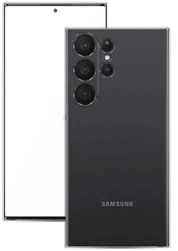 Силиконовый чехол для Samsung Galaxy S23 Ultra, прозрачный