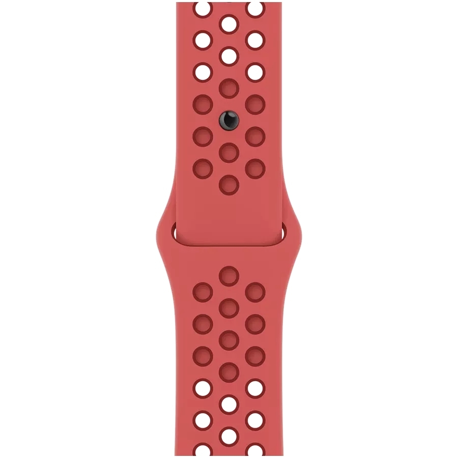 Ремешок для Apple Watch 45mm Regular Nike Sport Band Bright Crimson/Gym Red (MPHA3)