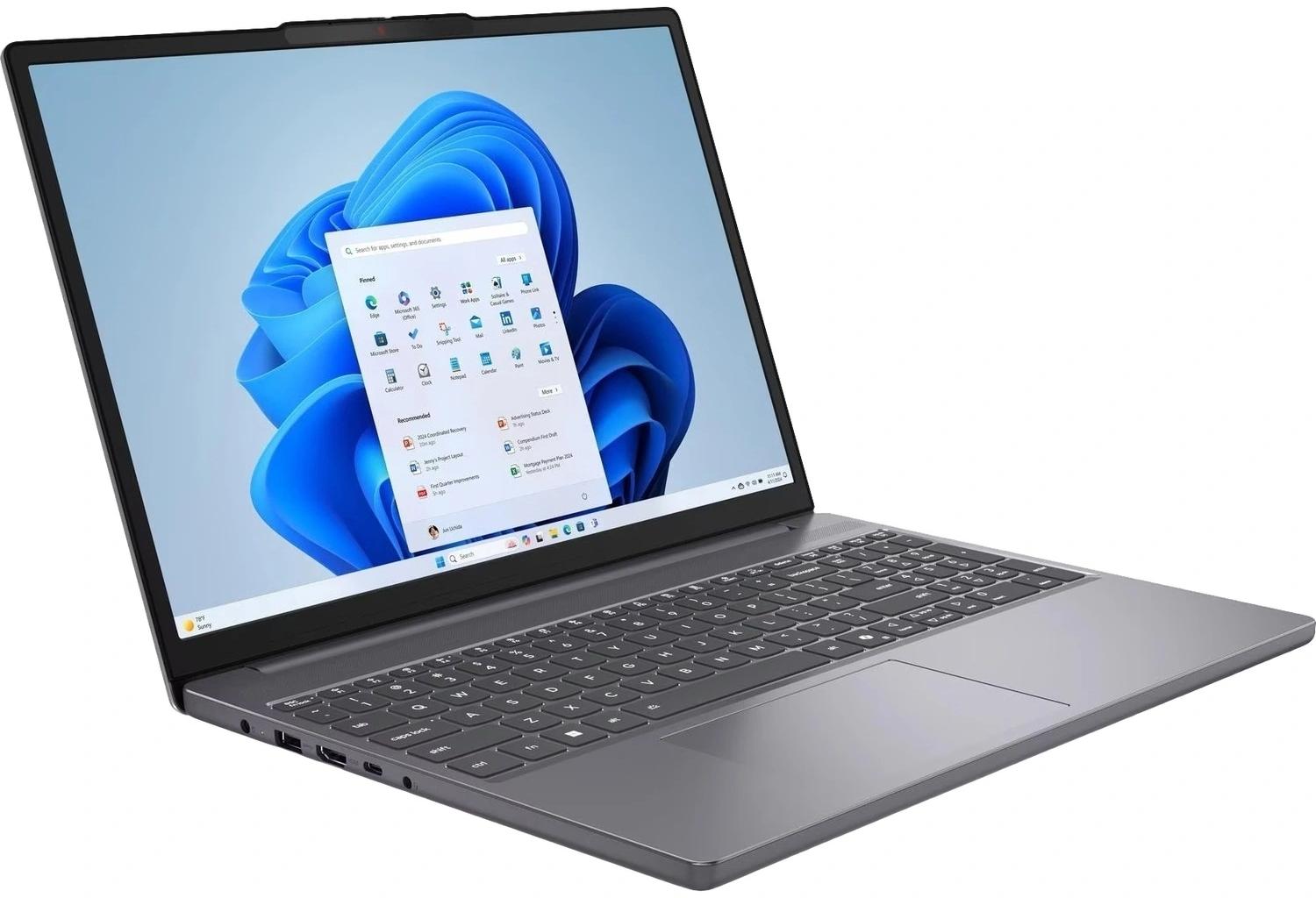 Ноутбук Lenovo IdeaPad Slim 3 15IRH10 15.3" (Intel Core i5 13420H, Intel UHD Graphics) 16ГБ, 512ГБ SSD, noOS, серый (83K100D6UE)