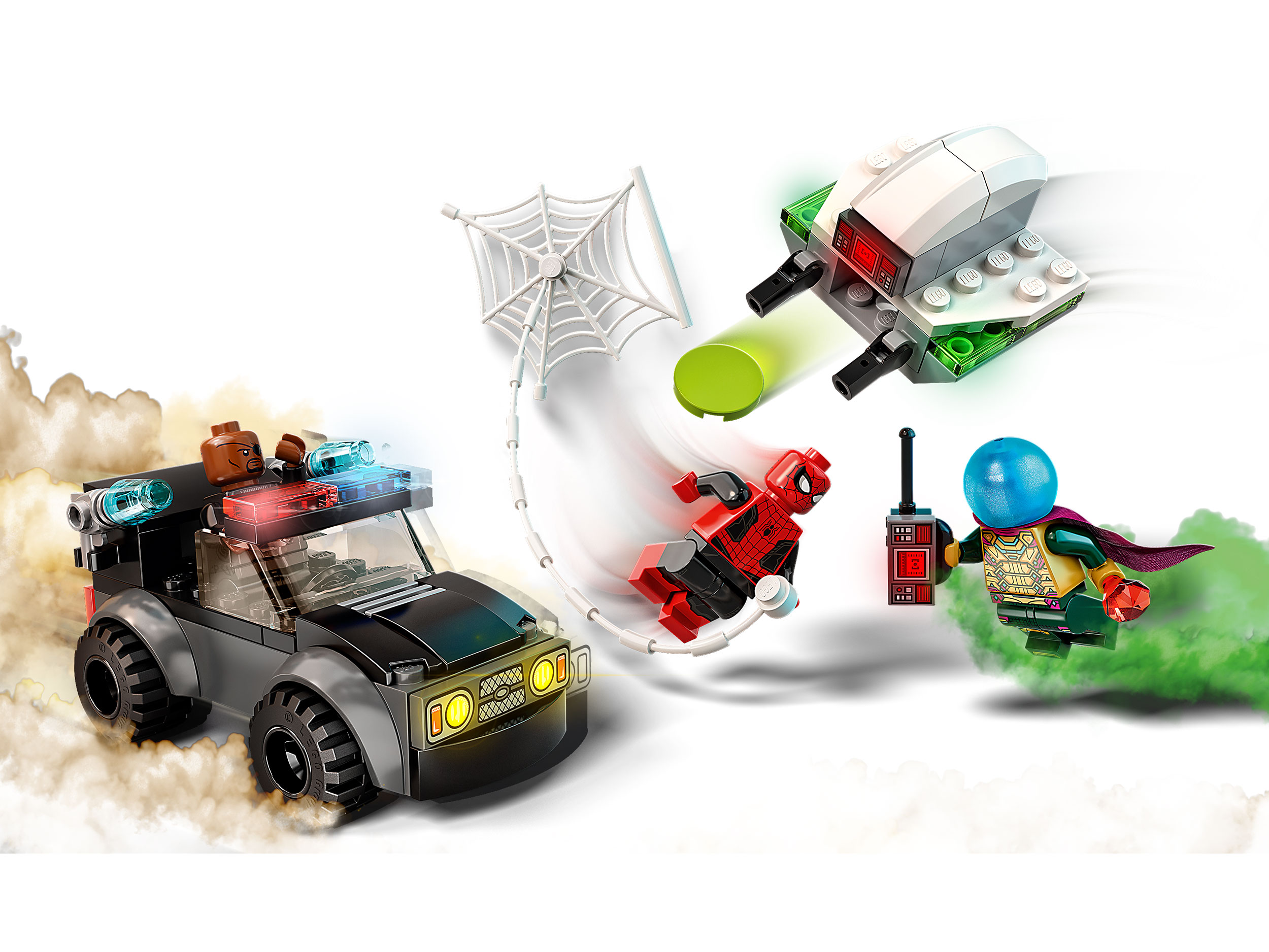 Конструктор LEGO Super Heroes 76184 Человек-паук против атаки дронов Мистерио
