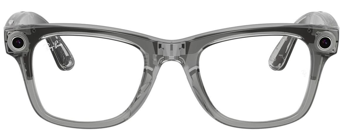 Ray Ban Meta Wayfarer (Gen2) RW4012, Shiny Transp.Grey/Transitions Sapphire (8056262909898)