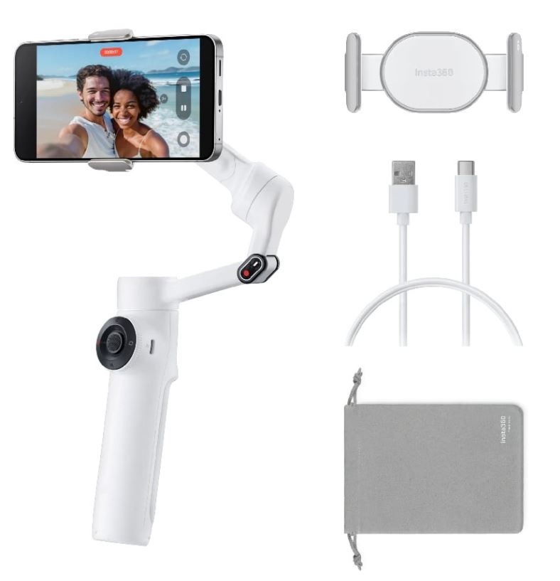 Insta360 Flow 2 Ai Tracker Bundle, белый