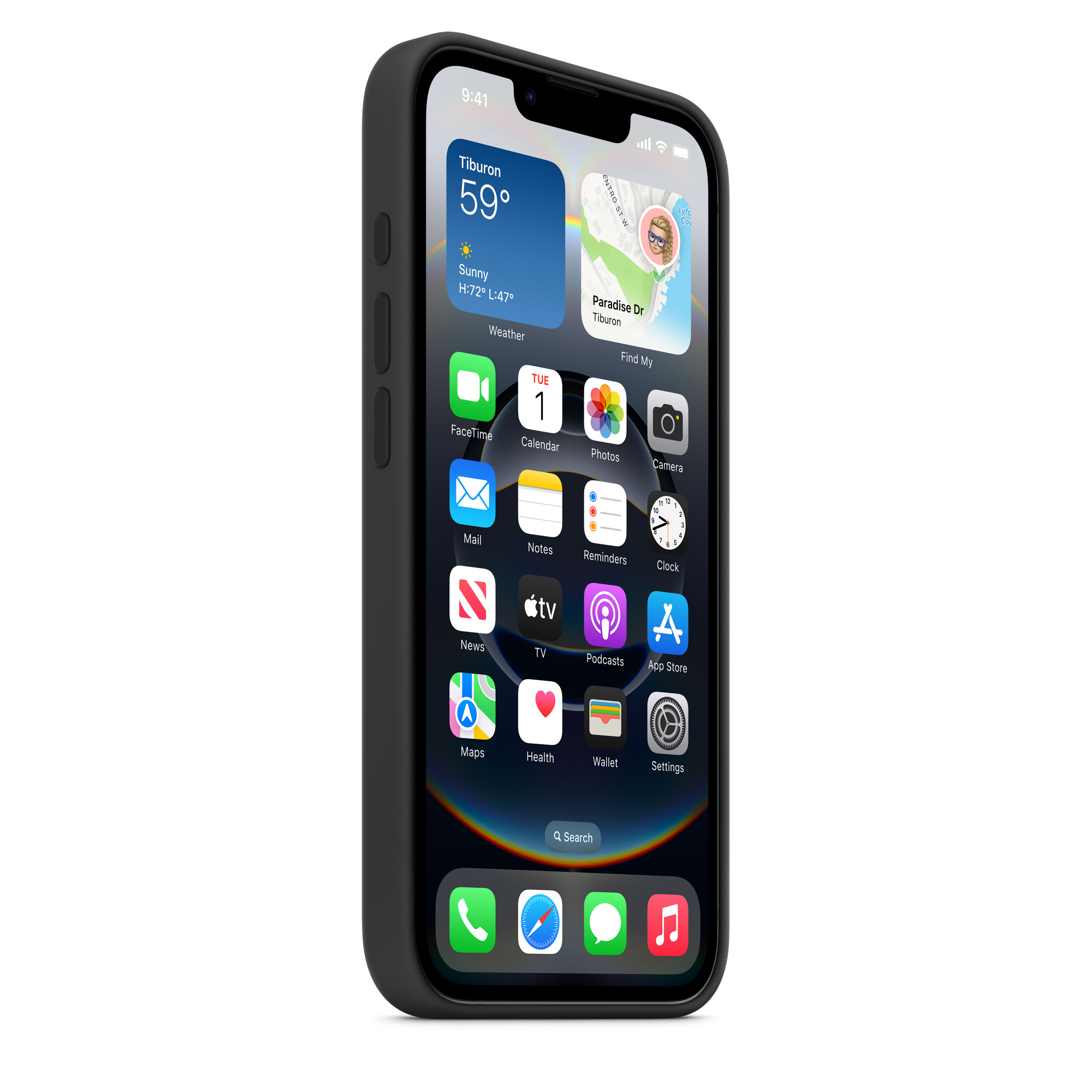 Чехол Apple для iPhone 16e Silicone Case, черный (MD3N4ZM/A)