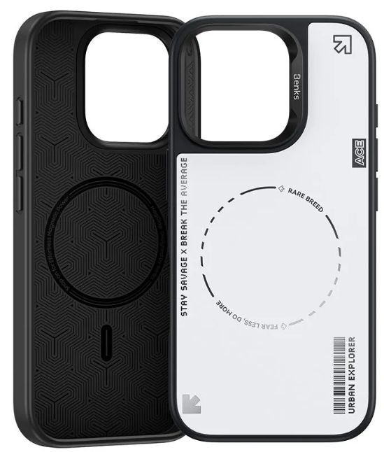 Benks Basis Phone Case с MagSafe для iPhone 16 Pro Max, белый (C.K.QS.AP.JJ.WE66)