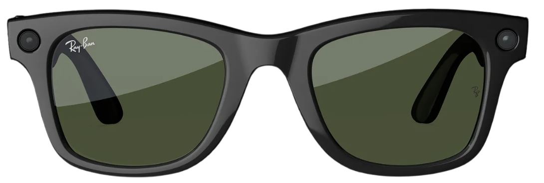 Умные очки Ray Ban Meta Wayfarer (Gen2) RW4012, Shiny Black/G15 Green (8056262721339)