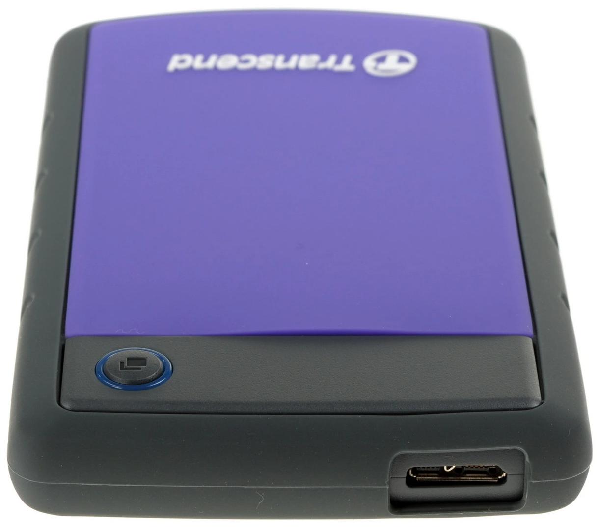 Внешний жесткий диск HDD Transcend StoreJet 25H3 1 ТБ, фиолетовый (TS1TSJ25H3P)