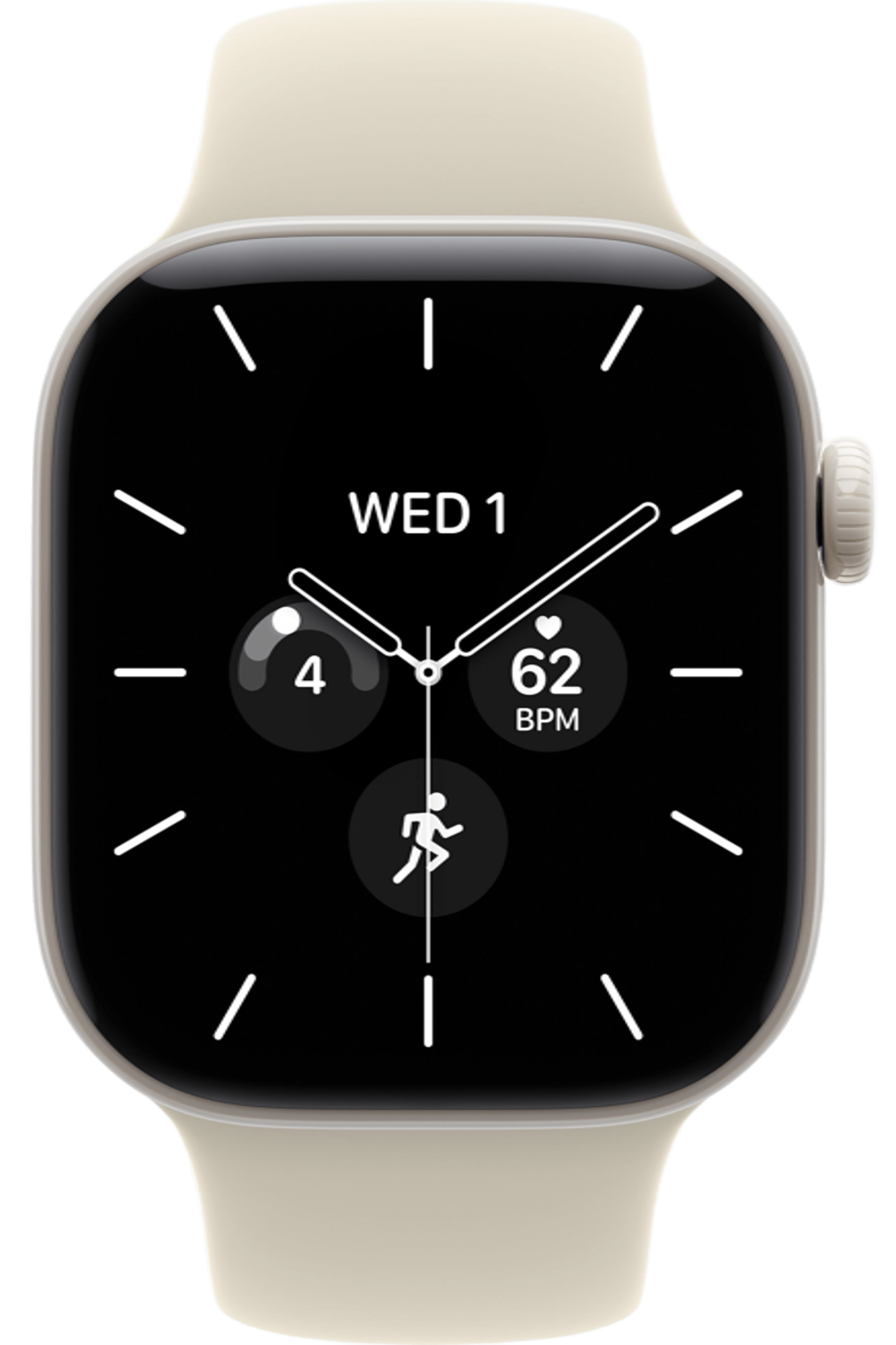 Apple Watch Series 12 42mm Pearl White Ceramic Case with Sport Band Sand