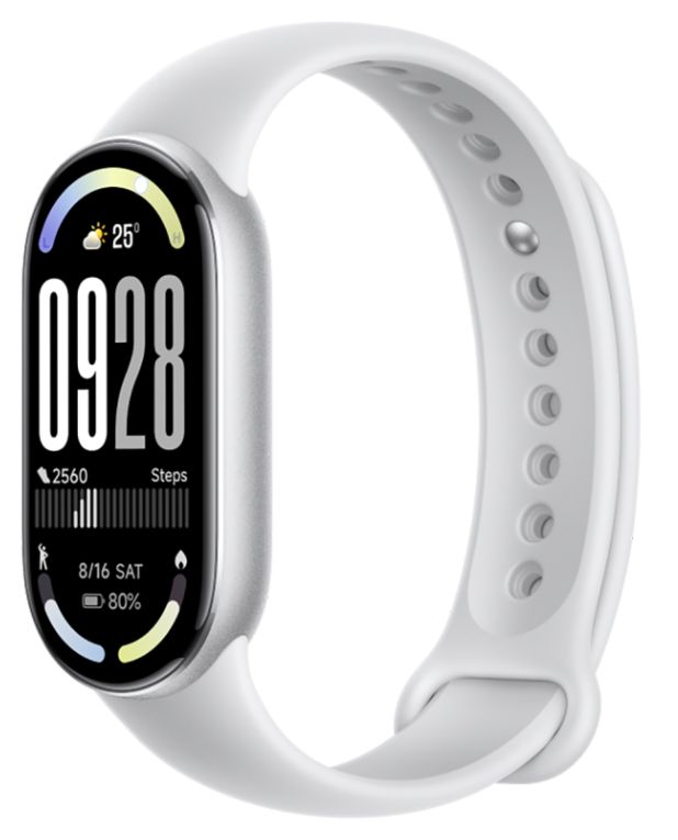 Xiaomi Smart Band 10, серебристый (Glacier Silver)
