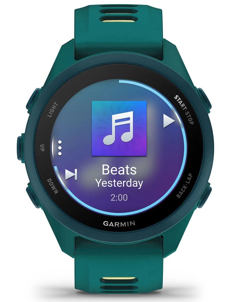 Смарт-часы Garmin Forerunner 170 Music, бирюзовый и бирюзово-лимонный ремешок (010-03920-12)