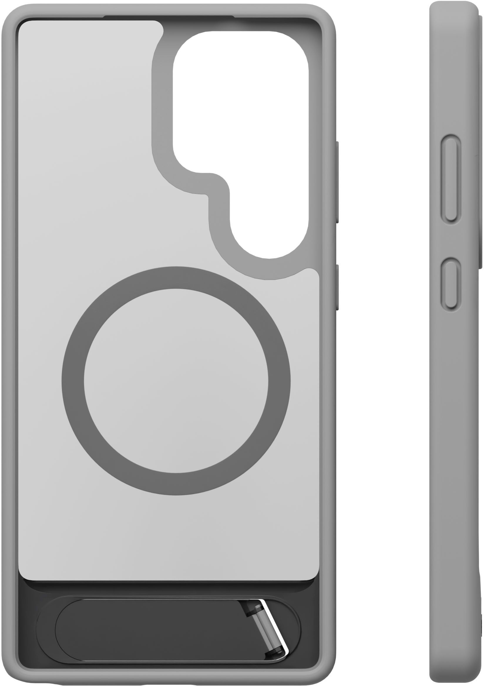 Силиконовый чехол VLP Reels Case с MagSafe для Galaxy S25 Ultra, серый (10525014)
