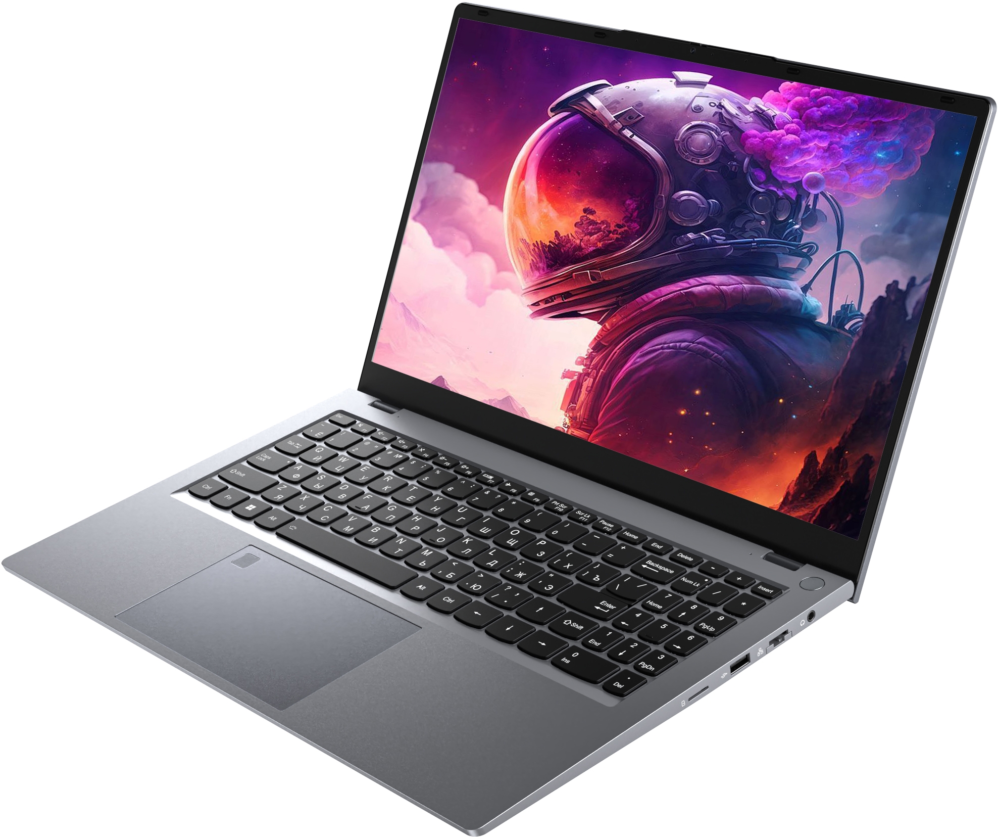 Ноутбук FlashBook 15.6" (AMD Ryzen 5 5500H, RAM 16 ГБ, SSD 512 ГБ, AMD Radeon Vega 6, Windows Home), серебристый