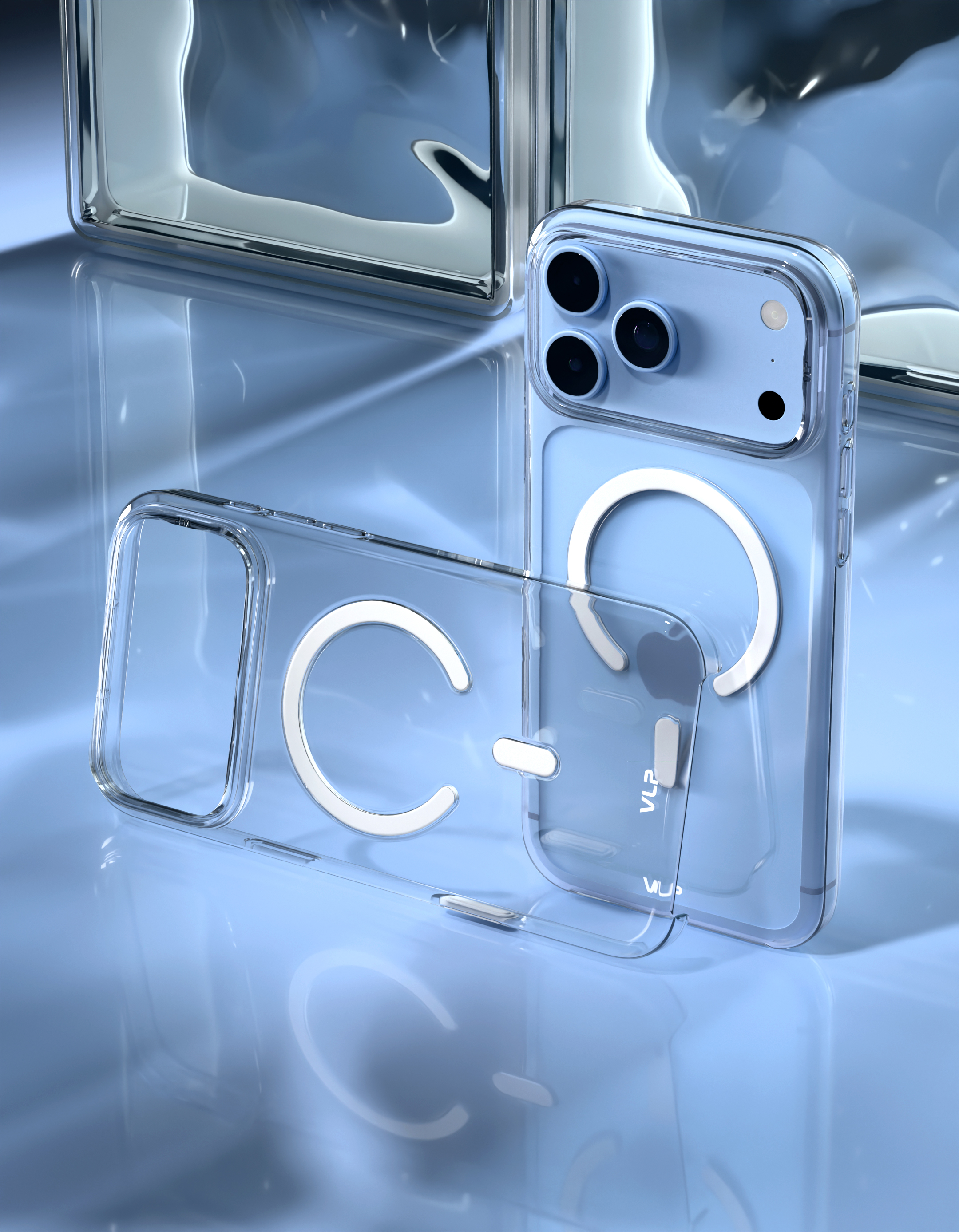 Чехол защитный VLP Puro Case с MagSafe для iPhone 18 Pro Max, прозрачный (10521031)