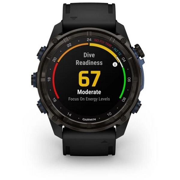 Garmin Descent Mk3i 51mm, Silver and Black Ti.with Black Silicone (010-02752-44)
