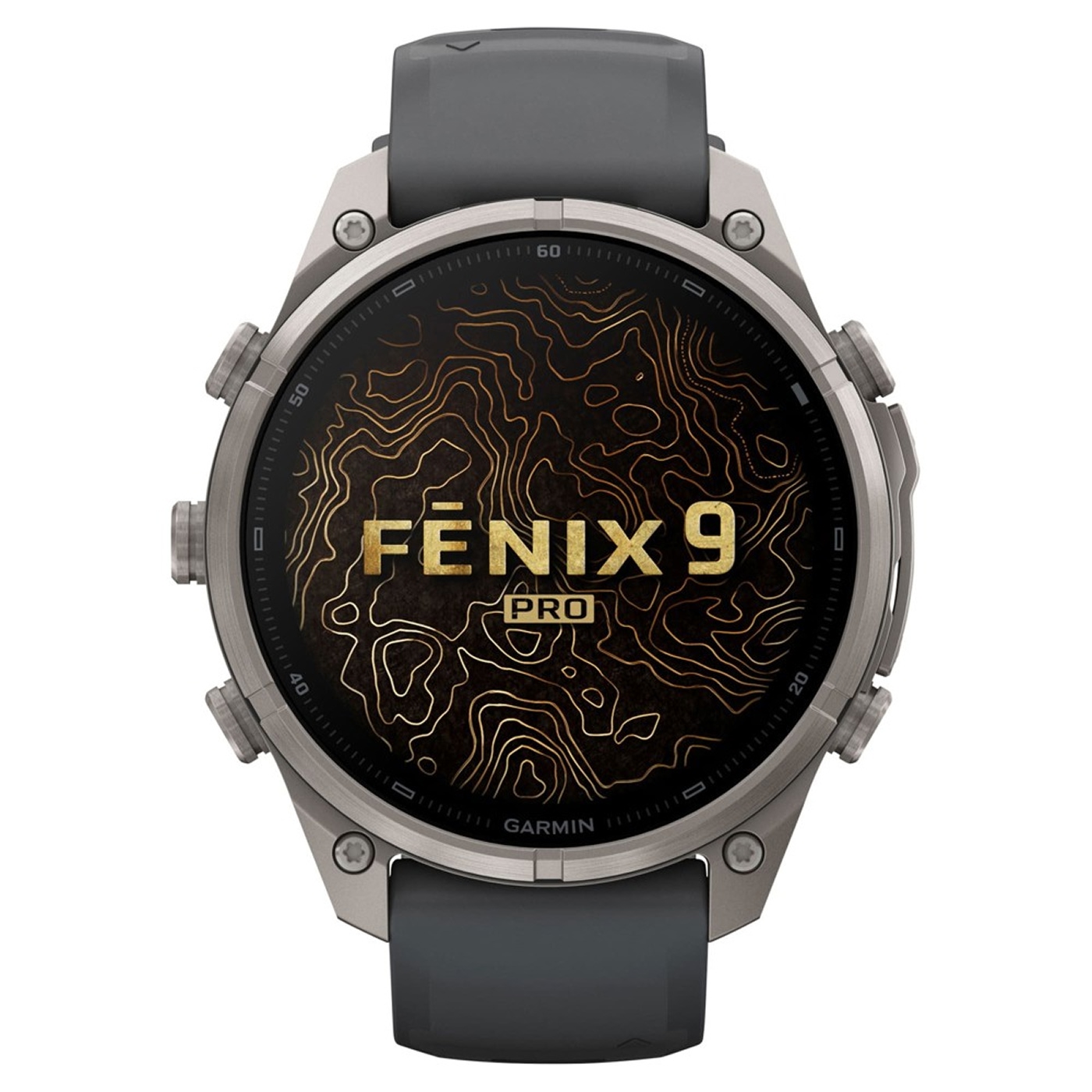 Garmin Fenix 9 Pro AMOLED 47мм inReach, Titanium Graphite/Black (010-04336-21)