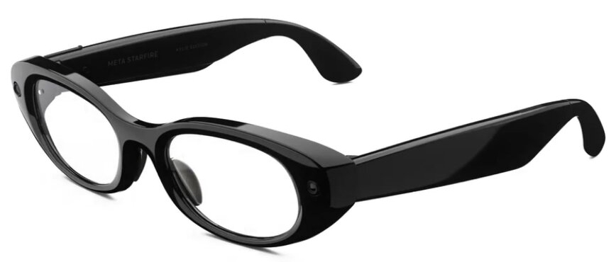Ray Ban Meta Starfire Kylie Edition Classic, Black/Transitions Grey