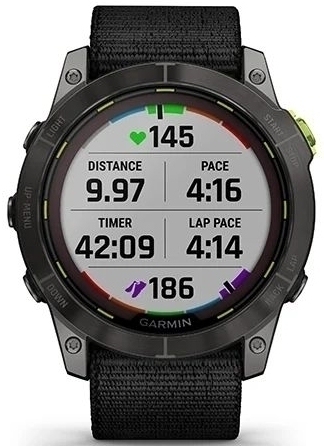 Умные часы Garmin Enduro 2, угольно-серый DLC титановый с нейлоновым ремешком UltraFit ( 010-02754-01)