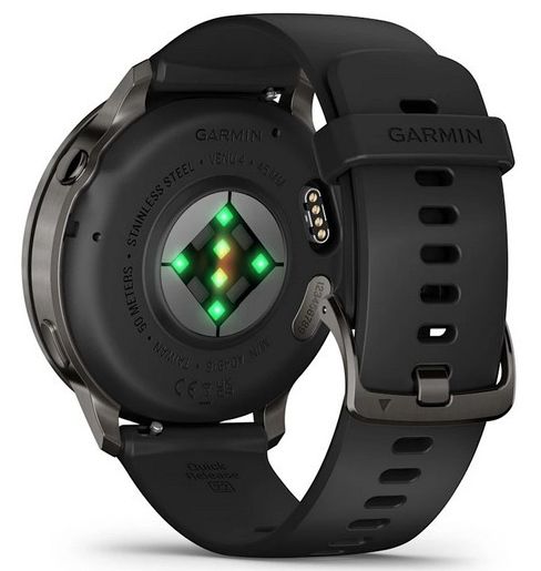 Garmin Venu 4 45mm Slate with Black Silicone Band (010-03014-00)
