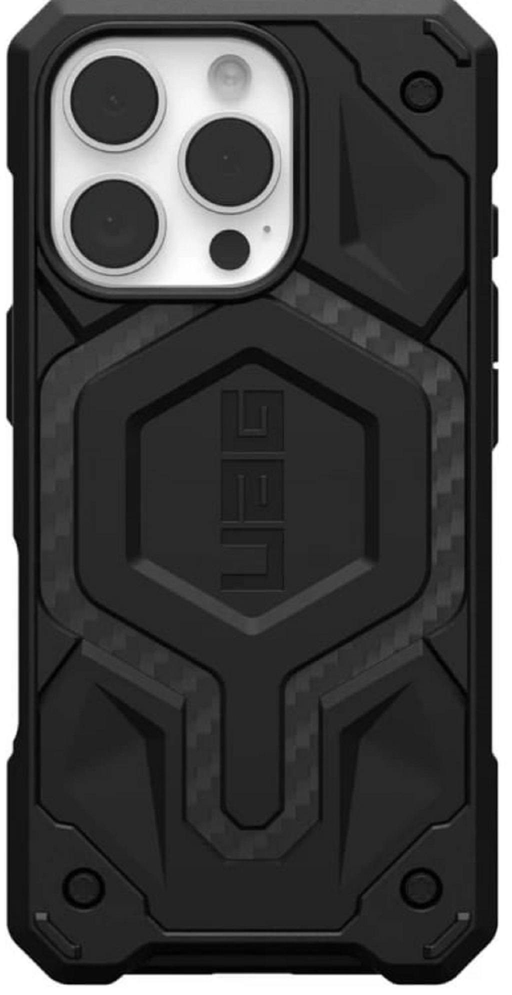 Чехол UAG Monarch для iPhone 16 Pro, карбон (114460114242)