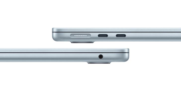 Apple MacBook Air 15 (M4, 10C/10C), 16 ГБ, 256 ГБ SSD, небесно-голубой