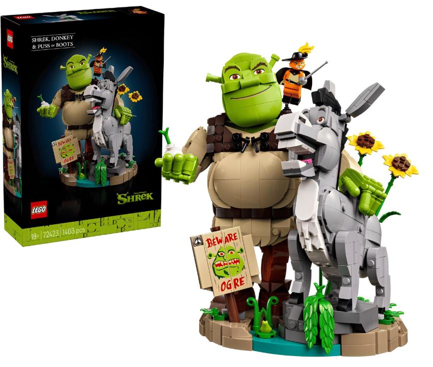 LEGO Shrek 72423 Фигурки Шрек, Осел и Кот в сапогах