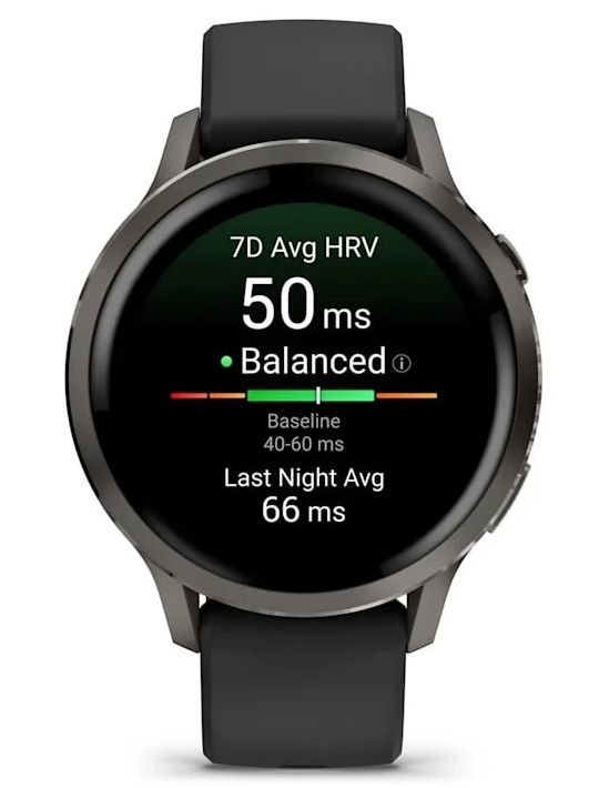 Garmin Venu 4 41mm Slate with Black Silicone Band (010-03013-02)