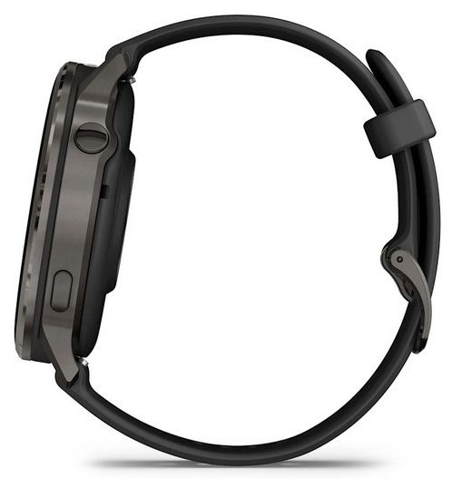 Garmin Venu 4 45mm Slate with Black Silicone Band (010-03014-00)
