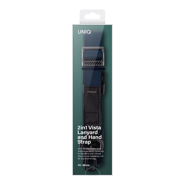 Ремешок на шею/руку Uniq Vista 2-in-1 Lanyard and Handstrap, Deep Navy (VISTA2IN1-DNAVY)