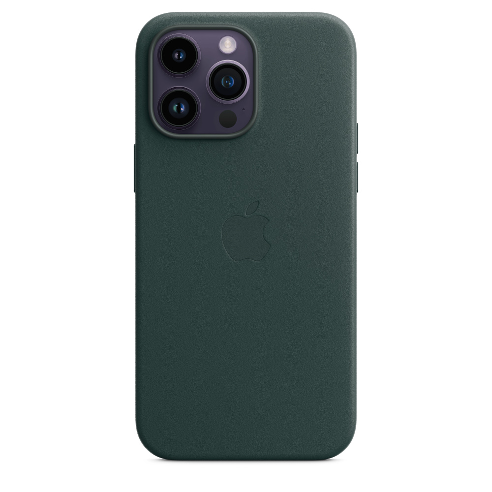 Кожаный чехол MagSafe для iPhone 14 Pro Max - Forest Green (MPPN3)