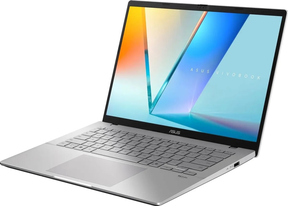 Ноутбук Asus VivoBook S14 S3407CA-LY098 14" (Intel Core Ultra 5 225H, Intel Graphics) 16ГБ, 512ГБ SSD, noOS, серебристый (90NB16J1-M00770)