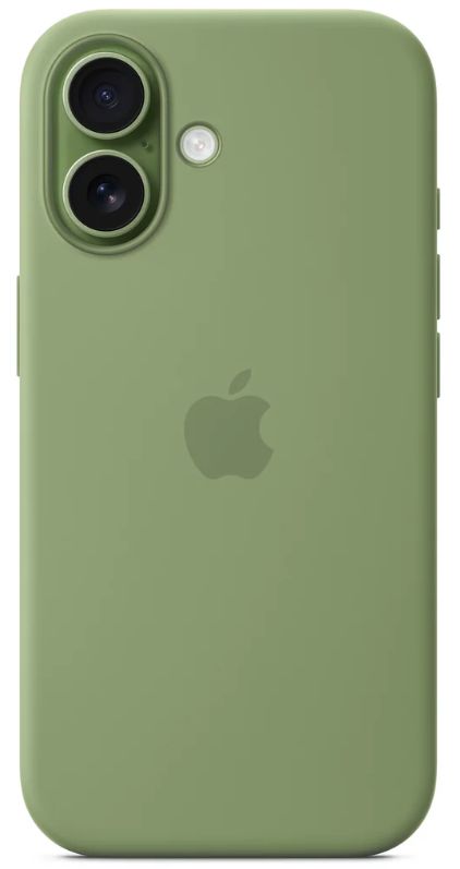 Apple Silicone Case с MagSafe для iPhone 17, зеленый (Light Moss) MGEX4FE/A