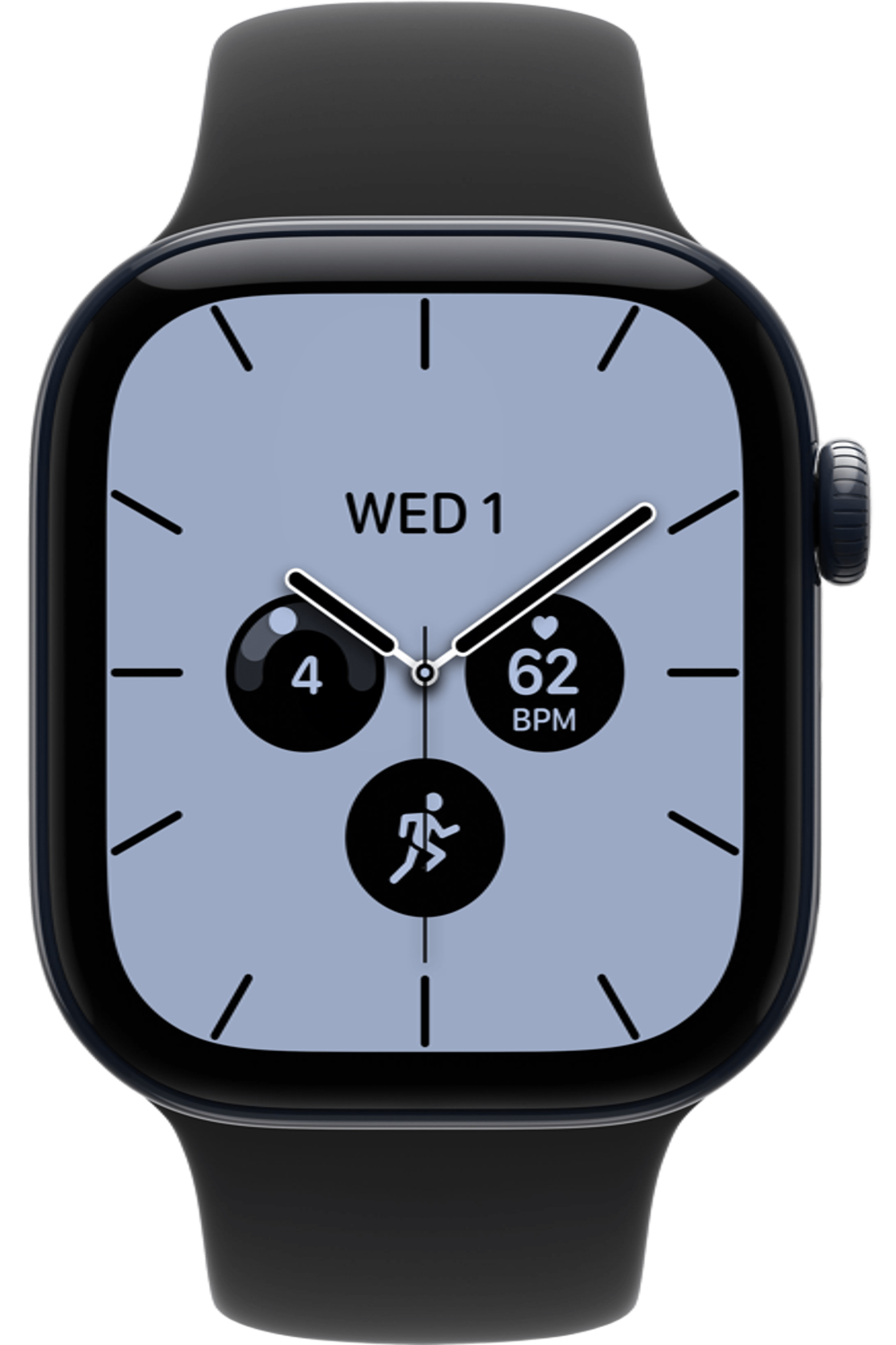 Apple Watch Series 12 42mm Night Blue Ceramic Case with Sport Band Black