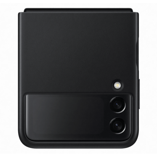 Samsung Чехол (клип-кейс) Samsung для Samsung Galaxy Z Flip3 Leather Cover черный (EF-VF711LBEGRU)