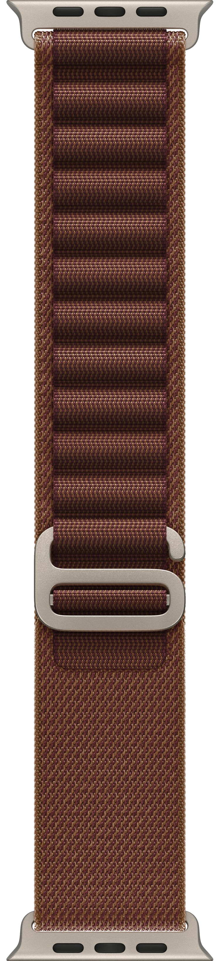 Apple Watch Ultra 4 (2026) 49mm Natural Titanium Case with Burgundy Alpine Loop Small