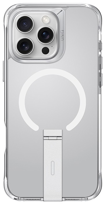 Чехол Uniq ELEVA with Vertical stand с MagSafe для Apple iPhone 16 Pro, прозрачный (IP6.3P(2024)-ELEVAMCLR)