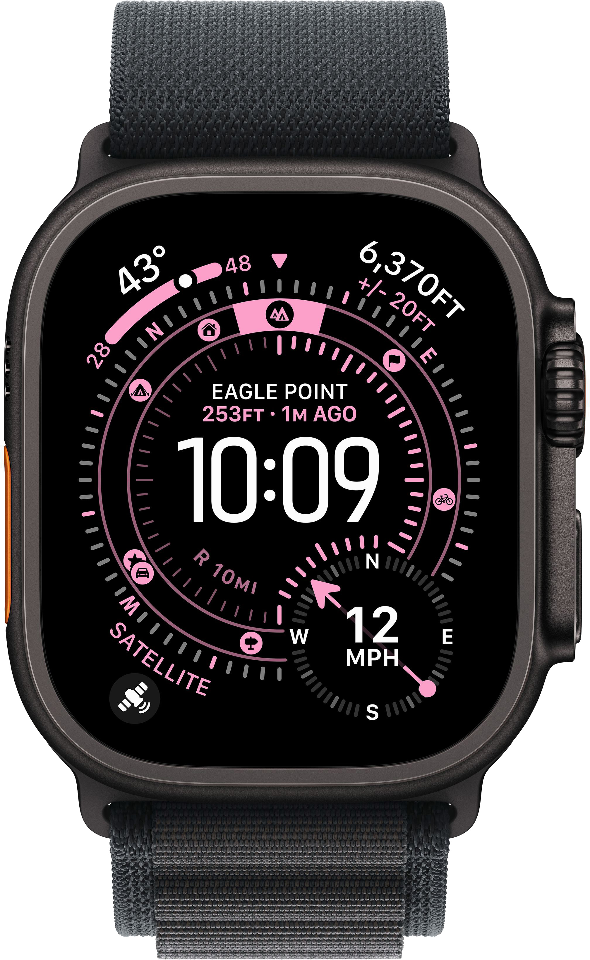 Apple Watch Ultra 3 (2025) 49mm Black Titanium Case with Black Alpine Loop Small