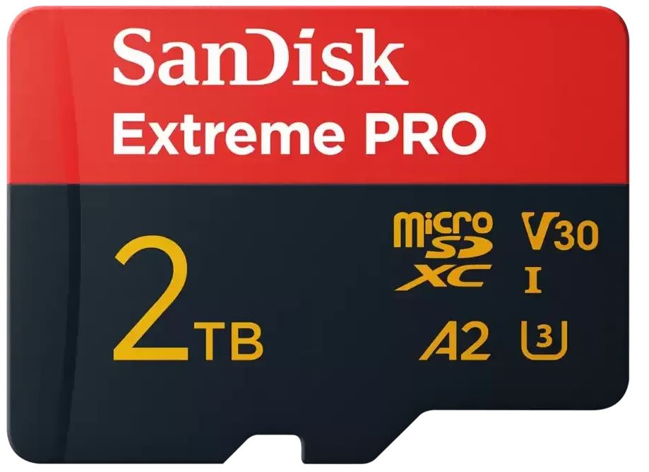 SanDisk Extreme Pro microSDXC 2000 ГБ + SD адаптер (SDSQXCD-2T00-GN6MA)