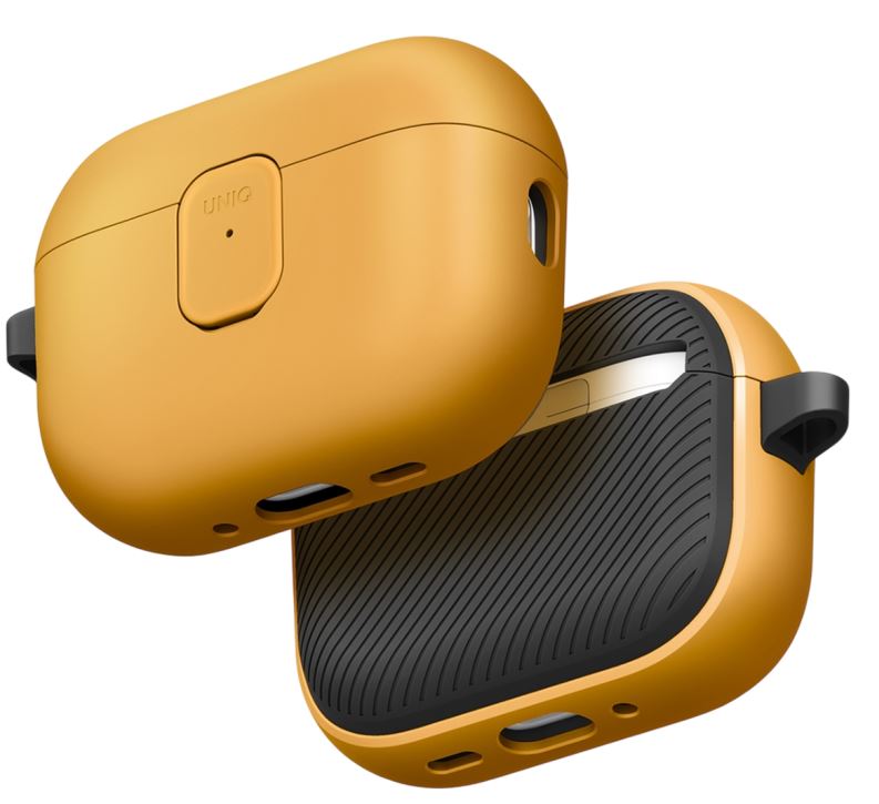 Uniq Clyde Lock case для AirPods Pro 3, Yellow/Dark Grey