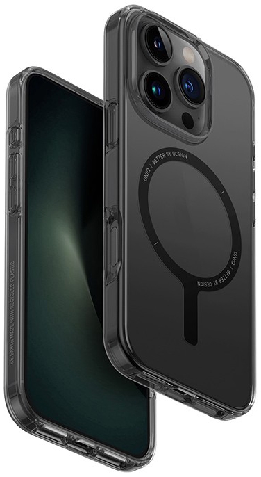 Чехол Uniq Clario с MagSafe для iPhone 16 Pro, серый IP6.3P(2024)-CLARMSMK