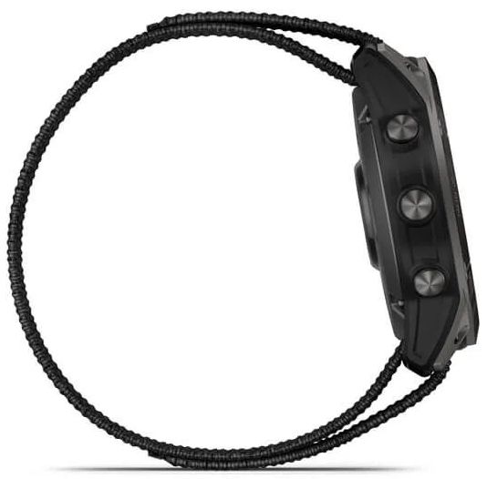 Умные часы Garmin Enduro 2, угольно-серый DLC титановый с нейлоновым ремешком UltraFit ( 010-02754-01)