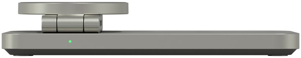 Беспроводное зарядное устройство 3 в 1 Magssory Yoga для Samsung Qi2, титан (WCH017)
