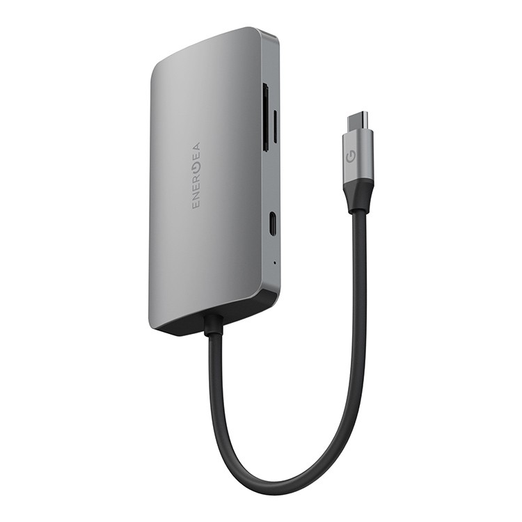 EnergEA AluHUB HD PRO 2 Superspeed Aluminium USB-C 100W, Gunmetal (HUB-HDPRO2-GUN)