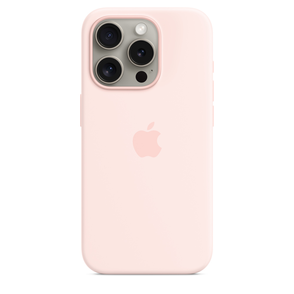 Чехол Apple iPhone 15 Pro Silicone Case с MagSafe, Light Pink (MT1F3)