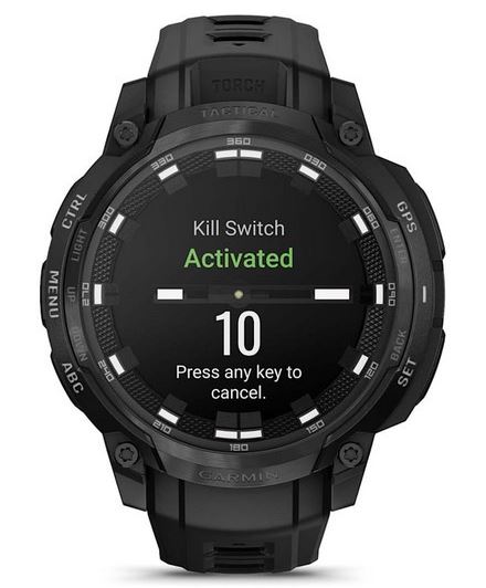 Garmin Instinct Crossover AMOLED Tactical Edition, Black (010-03398-02)