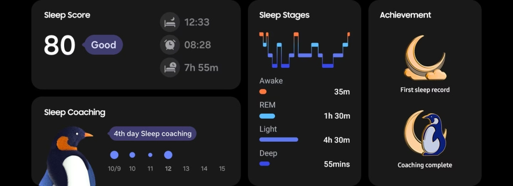 Galaxy Watch FE Sleep Coaching