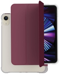 Чехол защитный VLP Dual Folio для iPad mini 6, марсала (бордо)