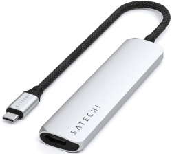 Адаптер Satechi 6-in-1 USB-C Slim Multiport Adapter 4K, серебристый (ST-P6SS)