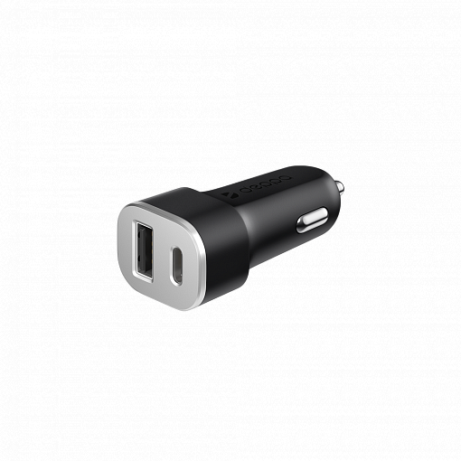 Deppa АЗУ USB Type-C + USB A QC 3.0, Power Delivery, 18Вт