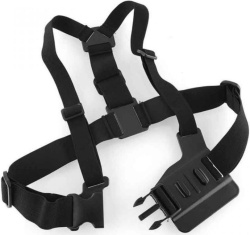 Крепление на грудь для экшен-камер GoPro, Sjcam, Eken, DJI, черный