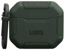 Чехол + карабин UAG Scout Case для Apple AirPods 3, оливковый 104127117272